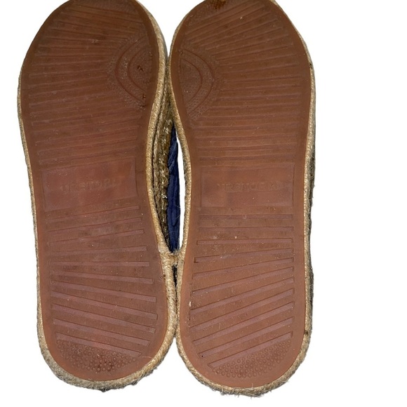 Tretorn Shoes 6.5 Blue Suede Slip On Braided Jute Cushioned - Picture 7 of 9
